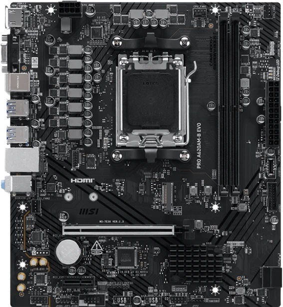 AM5 MSI PRO A620AM-B EVO